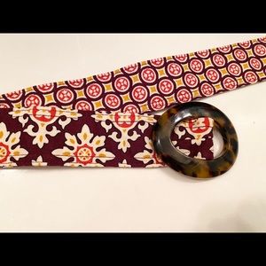 Vera Bradley Medallion Print Fabric Belt
